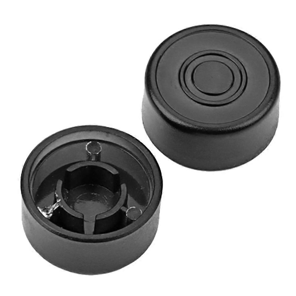 Guitar Effect Pedal Topper Replaceable Protection Caps for 2Pcs Black Plastic