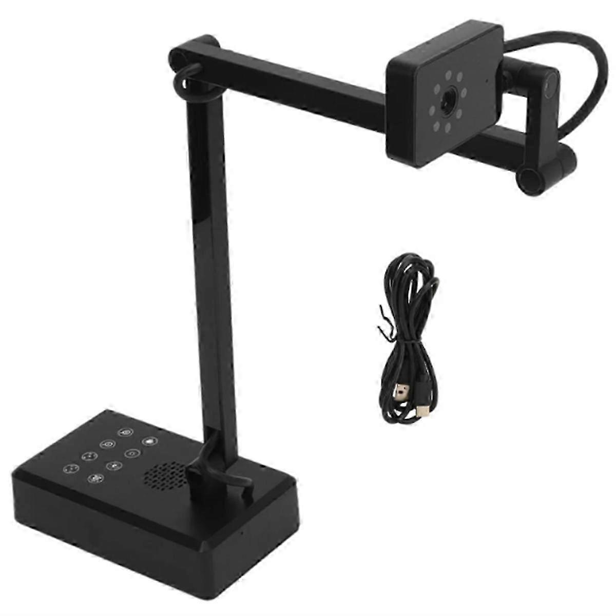 USB 4K Document Camera with 16MP Webcam for Live Demo & Web Conferencing