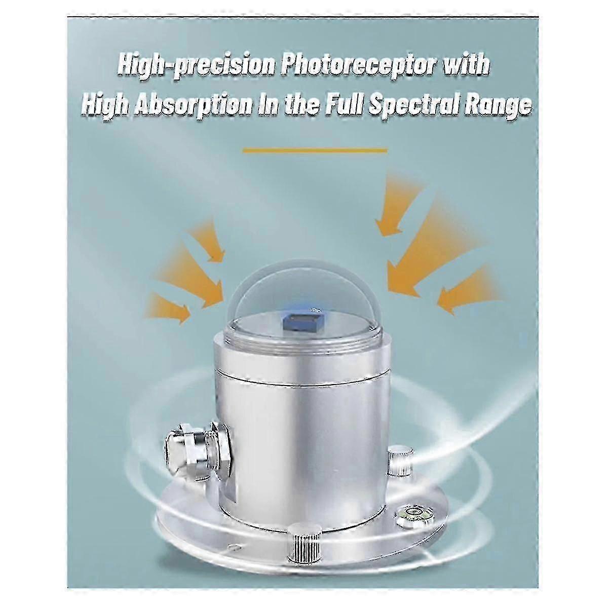 Outdoor Total Solar Radiation Sensor Transmitter with Illuminometer, Reflection Radiometer & Detector - 0-10v Output