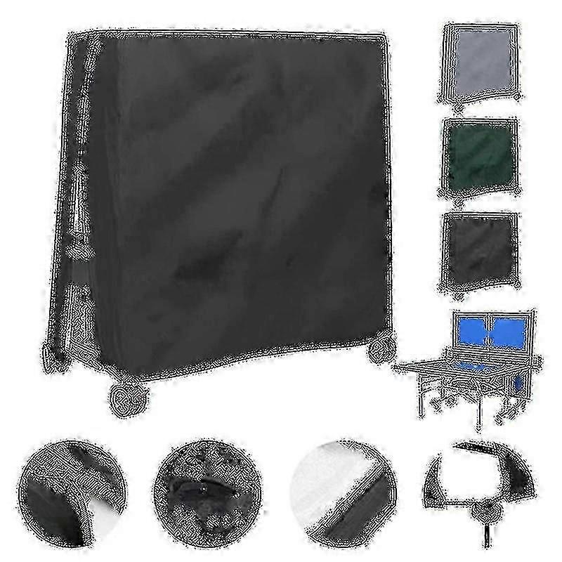 Housse de protection imperméable pour table de ping-pong d'extérieur 165 x 70 x 185 cm, résistante à la poussière et aux intempéries, idéale pour les tables de ping-pong _MM2