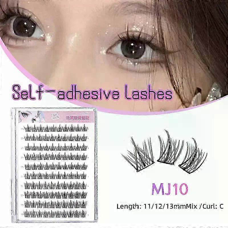 2025 Yelix large capacity Self-Adhesive Eyelashes No Glue Fake Lashes Extensions Reusable for Makeup Soft Mink Eyelashes
