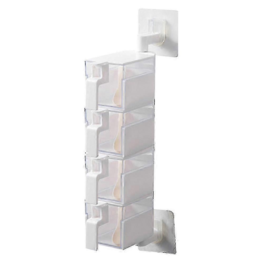 Vertical 4-Layer Rotatable Storage Container Box for Pantry or Kitchen