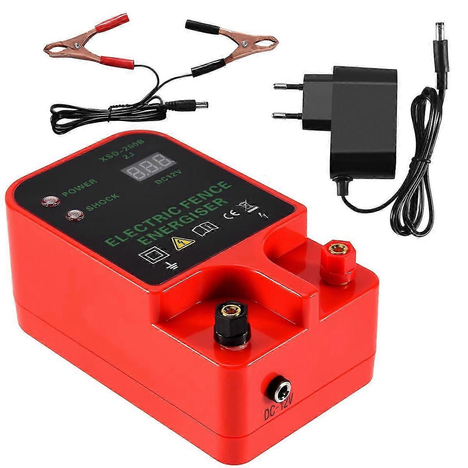 Electric Fence Livestock Controller LCD Display EU Plug