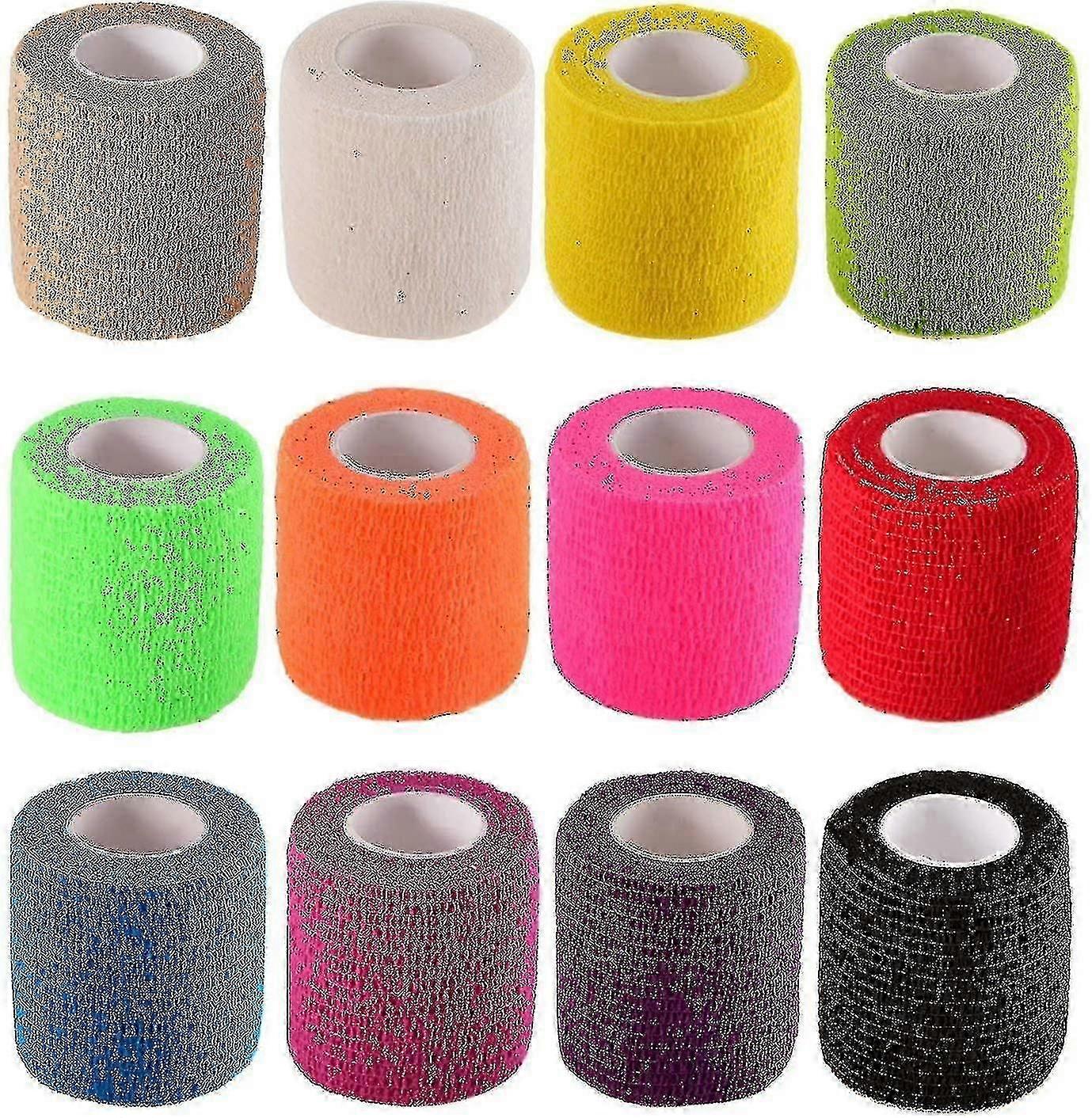 12 Pieces B Wrap Stretch -adnt Tape For Sports, Wrist -YoGu