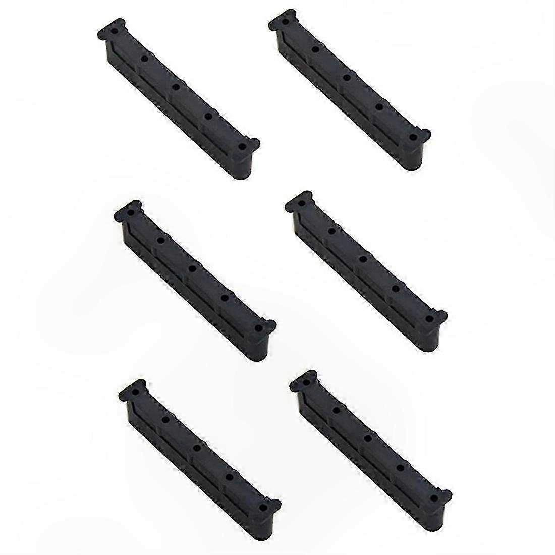 Windsurfing Board Repair Kit - 6 Pack Plastic Adjustable Footstrap Inserts with 5 Holes for Secure Fit