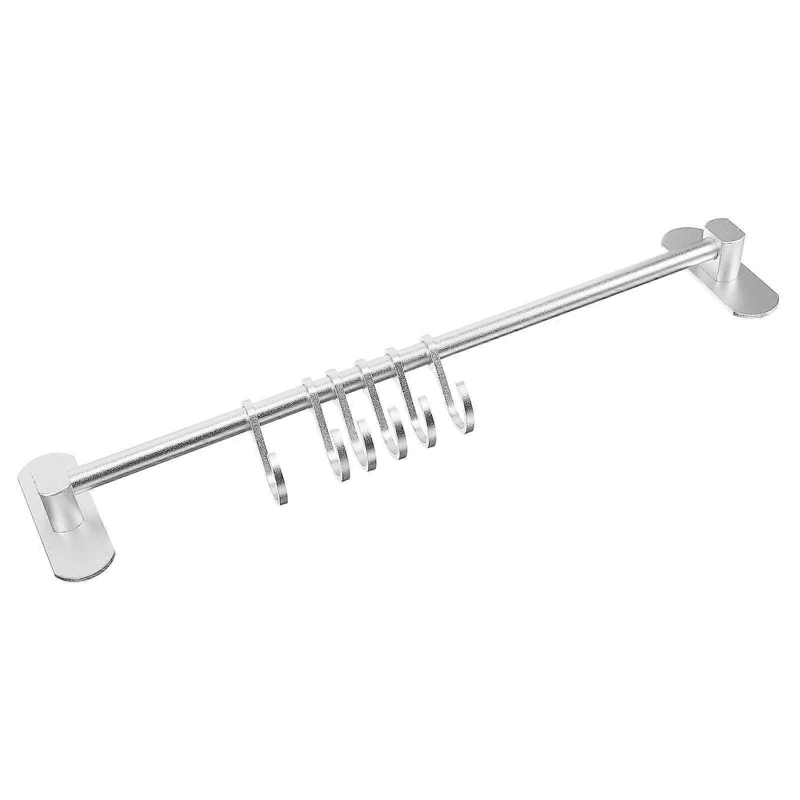 Silver Kitchen Wall Hook Multifunctional Tool Hook 2Pcs for Storage