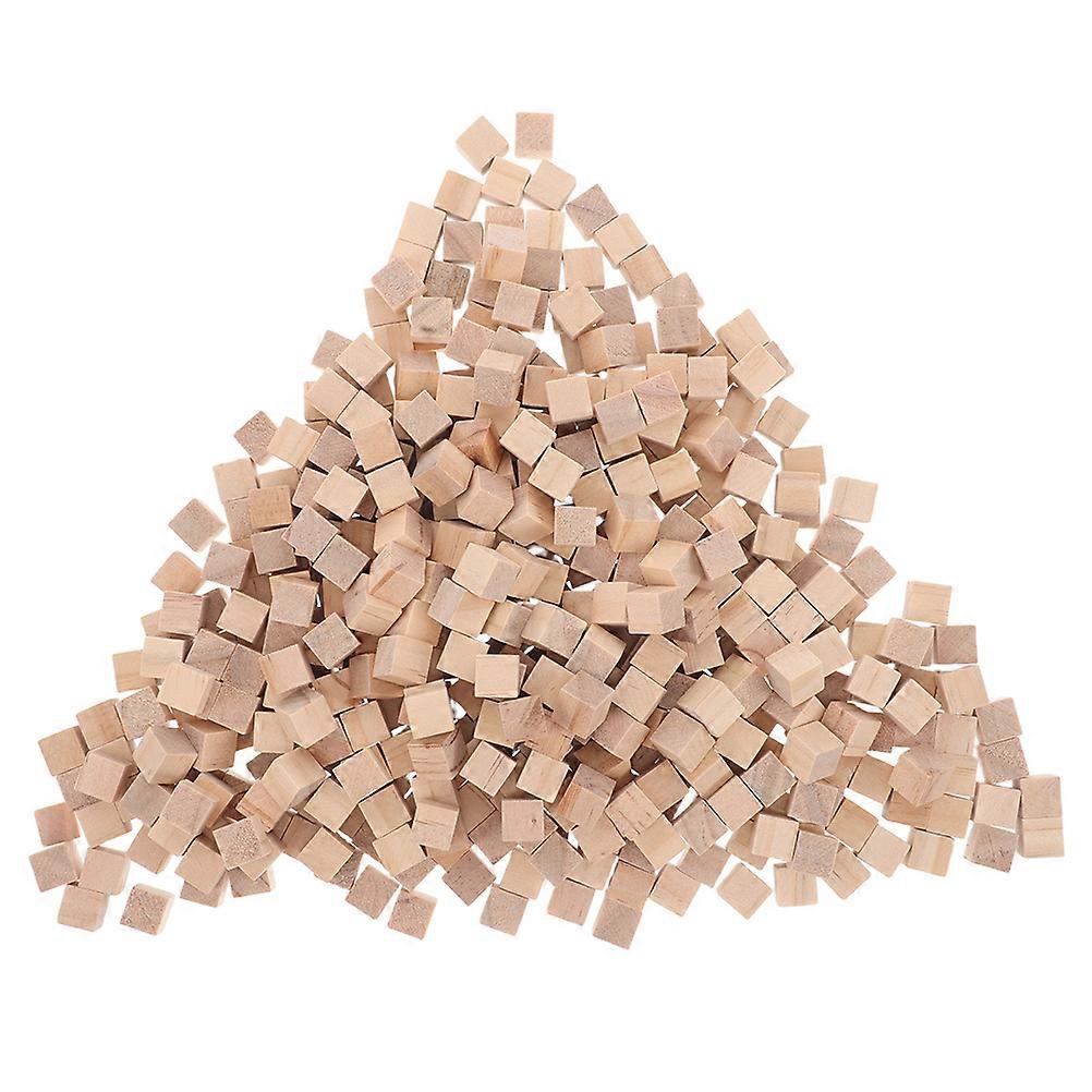 Wood Blocks for Kids with 1500Pcs Unfinished Wooden Cubes for Crafting