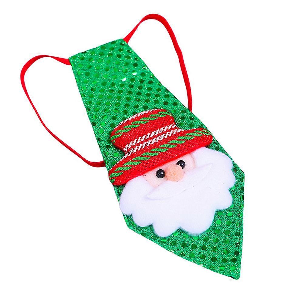 Christmas Necktie with Sequins Kids Party Tie Decoration