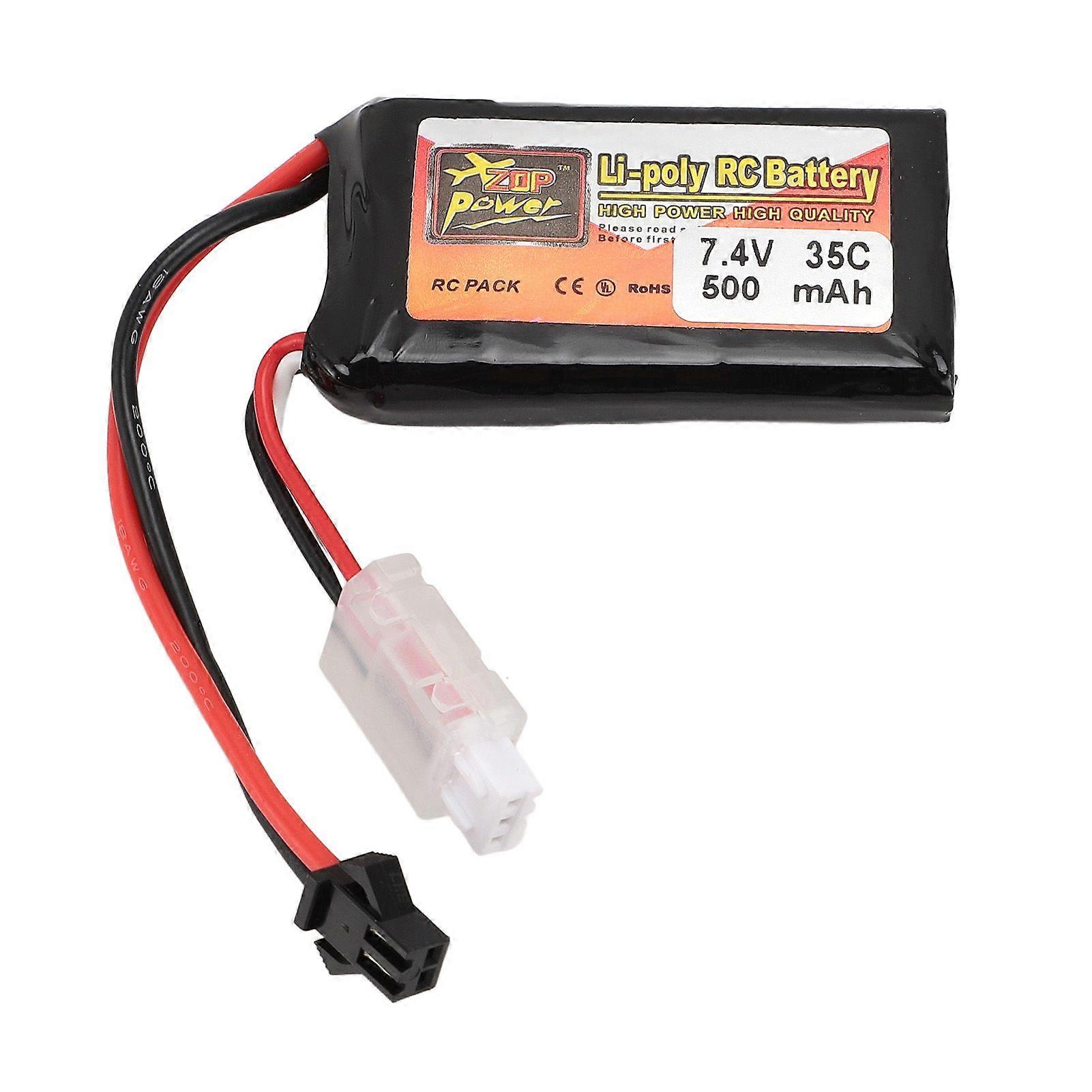 RC Drone Battery Professional 7.4V 2S 500mAh 35C Lithium Battery for RC Helicopter RC Drone RC Boat Model Aircraft for SM 2P
