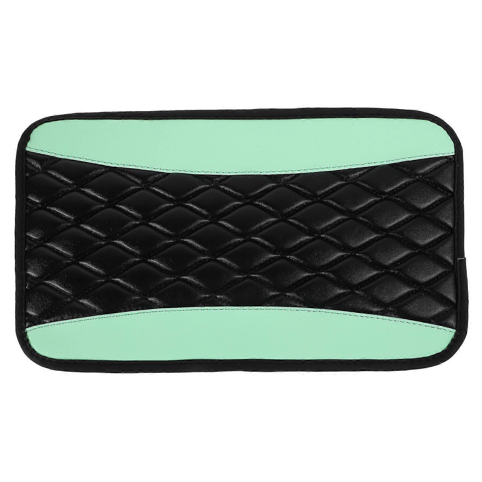 Auto Armrest Box Cover Interior Armrest Accessories PU Rectangular Car Interior Enhancement Fashionable Design 1Pack