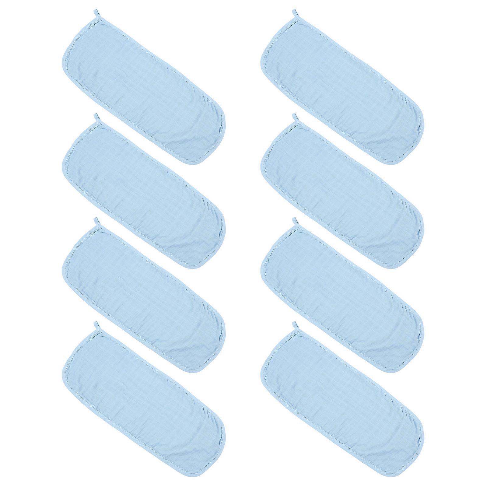 Baby Washcloths Newborn Towel for Home Use 6Pcs Soft Blue Burp Cloths