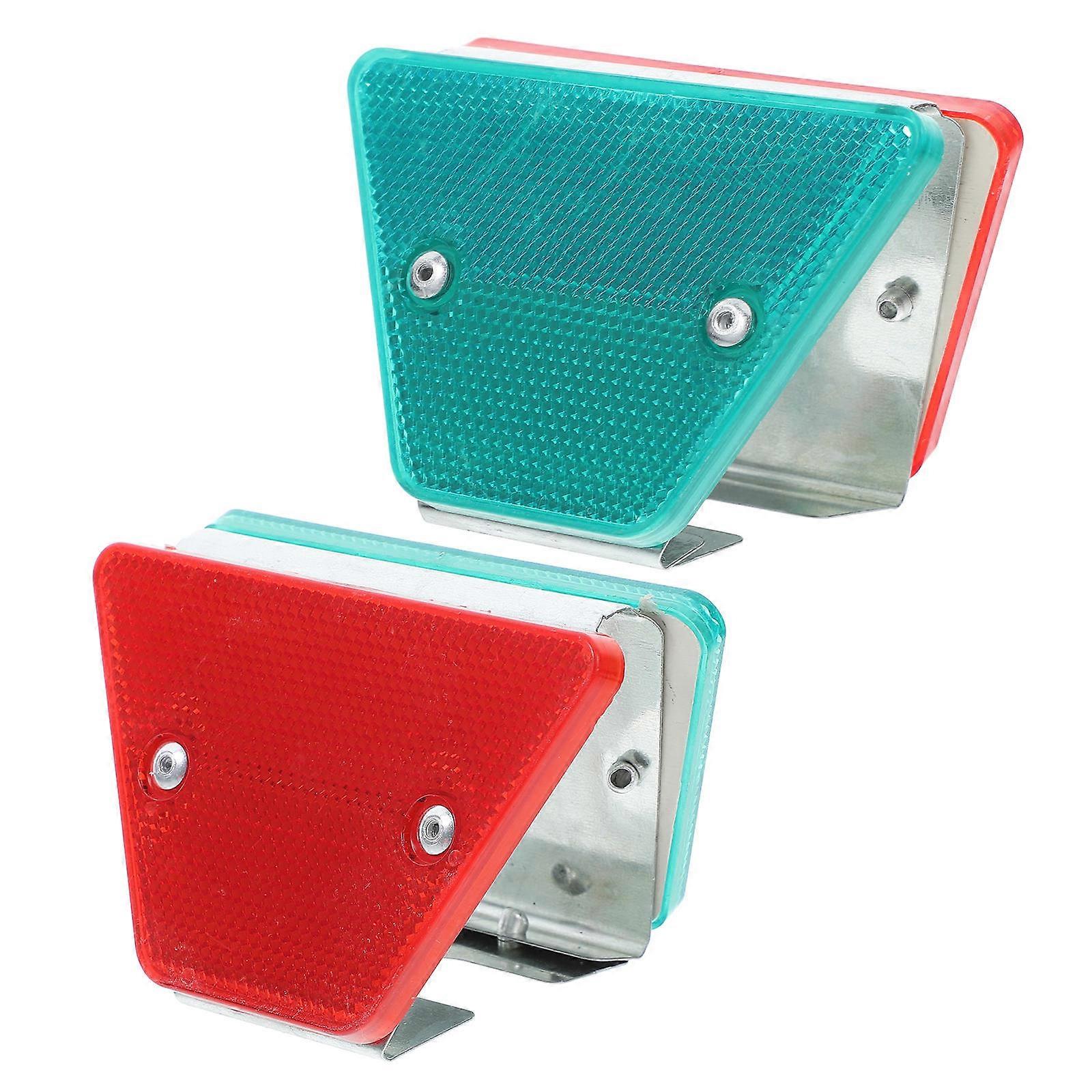 Wheel Contour Trapezoid Reflective Road Markers for Highway Safety 2Pcs