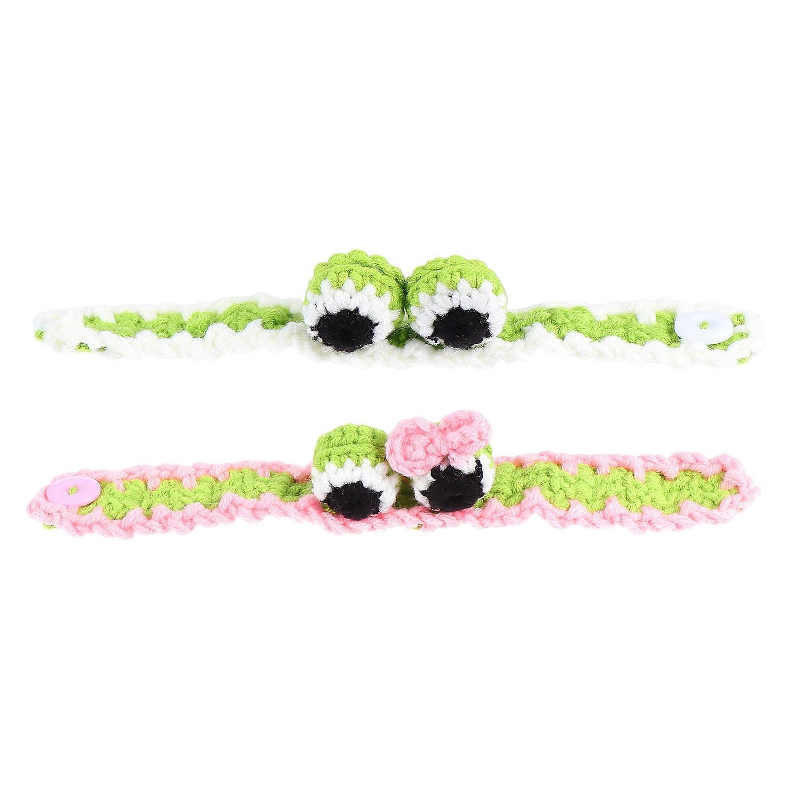 Adorable Wool Bracelet for Kids Featuring Animals 2Pcs Handmade