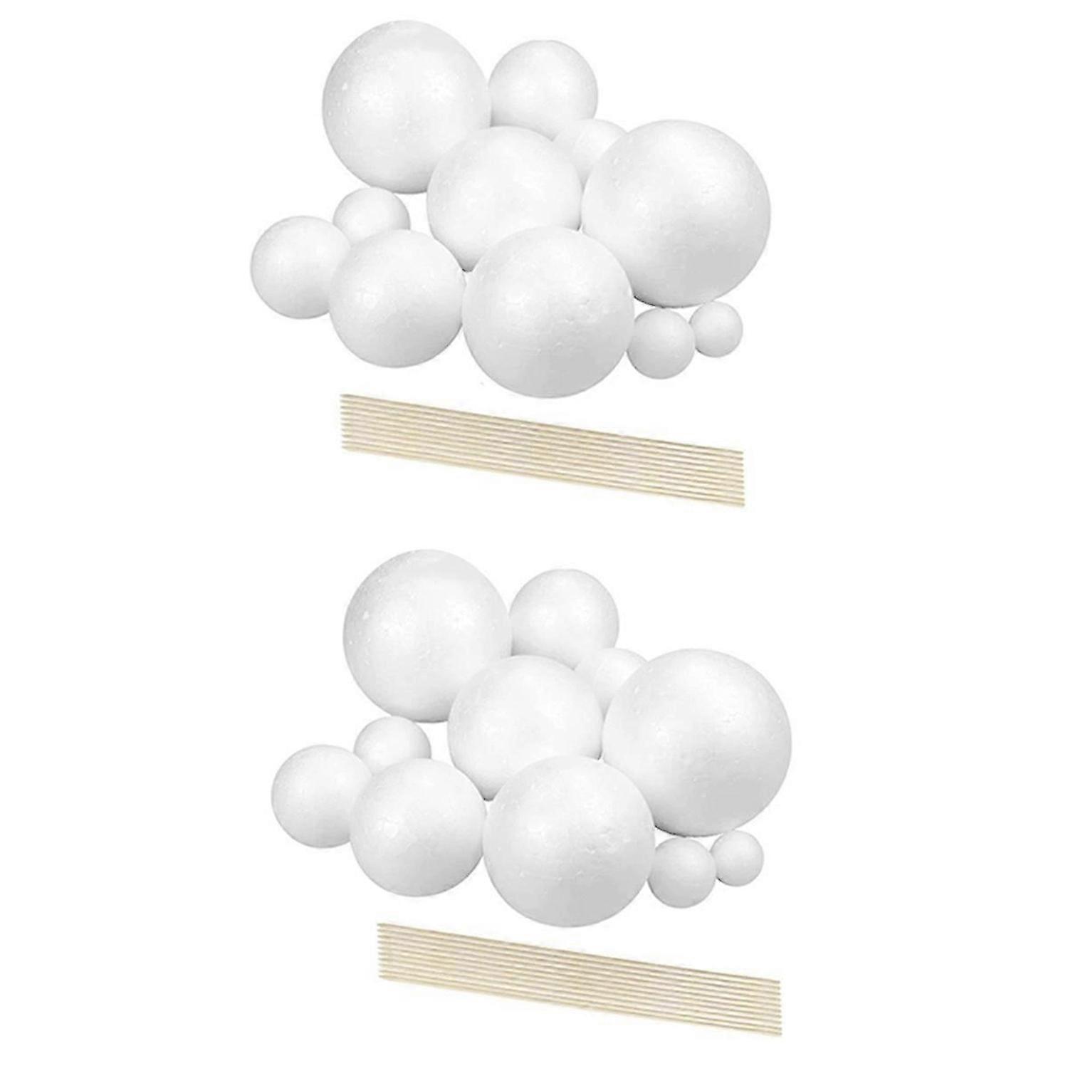 Solar System Project Kit, Planet Model Crafts 28 Mixed Sized Polystyrene Spheres Balls for School Sc