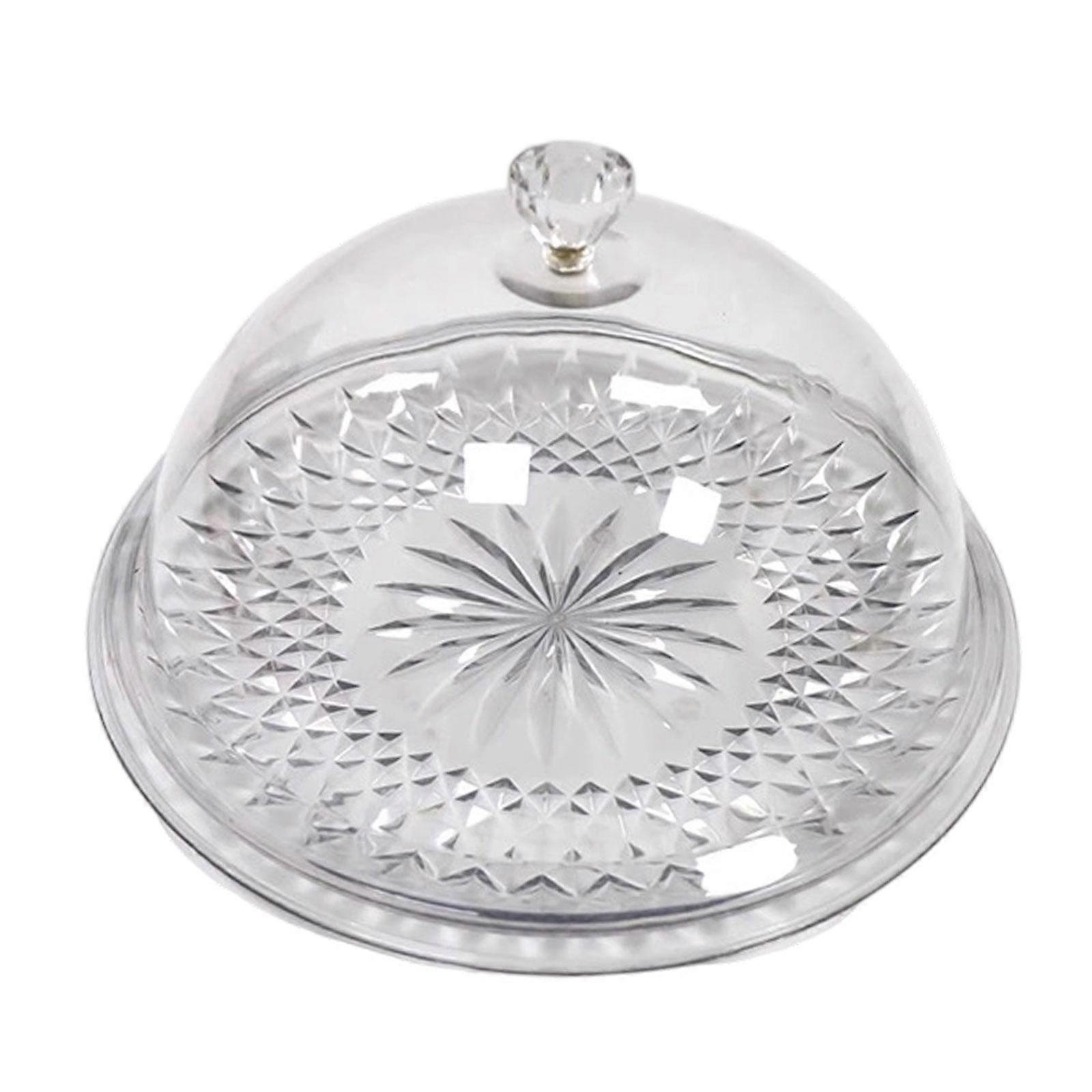 Cake Plate Supermarket Tasting Tray Convenient Multipurpose Thickened with Lid