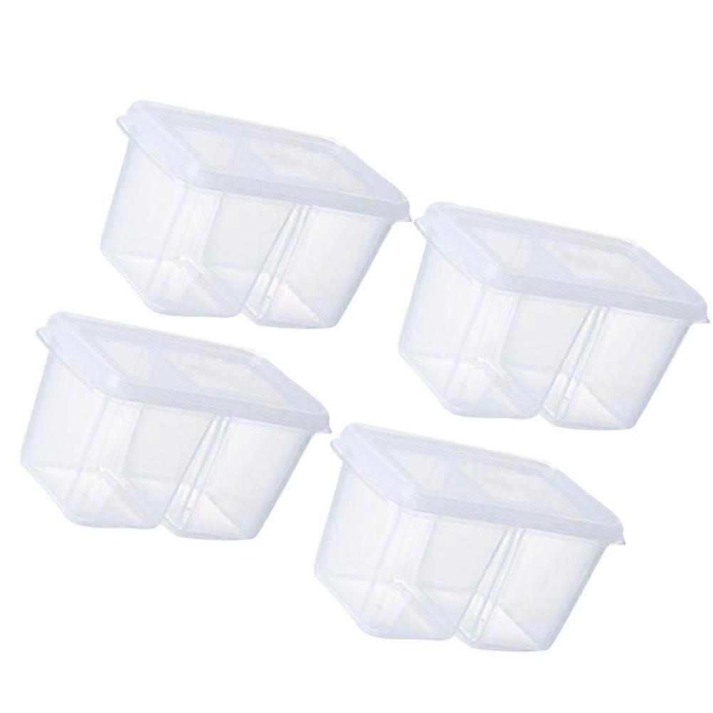 Double Grids Storage Box for Kitchen Use 4Pcs Onion Ginger Garlic Storage Box