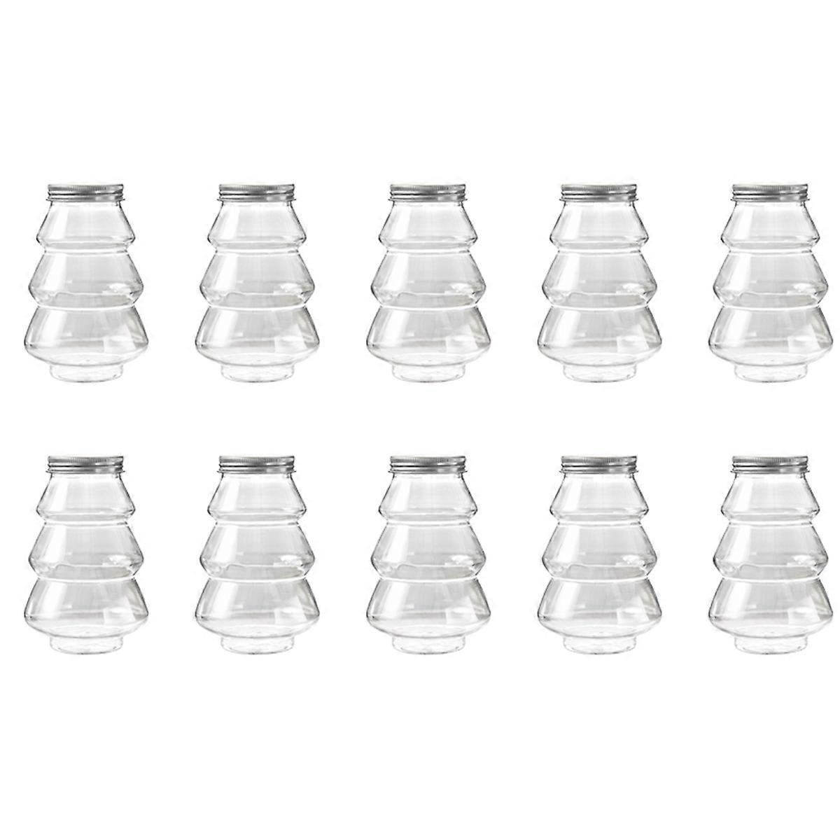 Christmas tree candy jar children's gift Silver cover