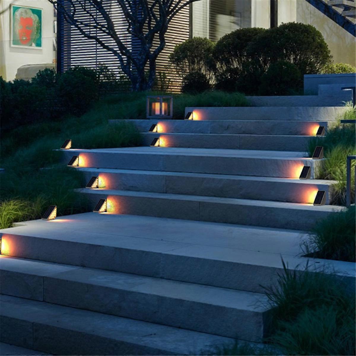 Solar Step Lights for Outside Waterproof, Outdoor Deck Steps Lights