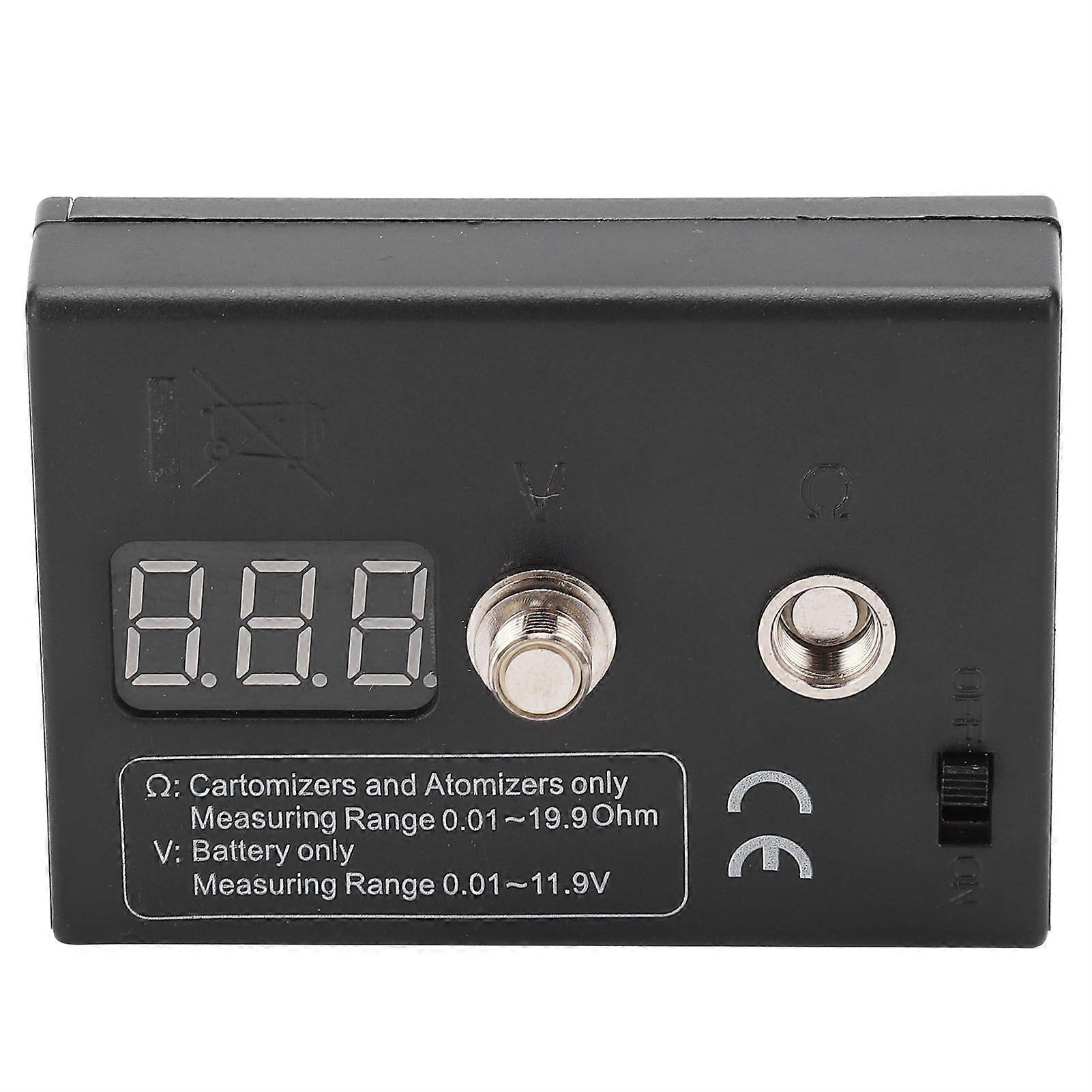 Resistance OHM Meter Measuring Reader Coil Tester Wire DIY Tool for Atomizer 3V 0.01-20