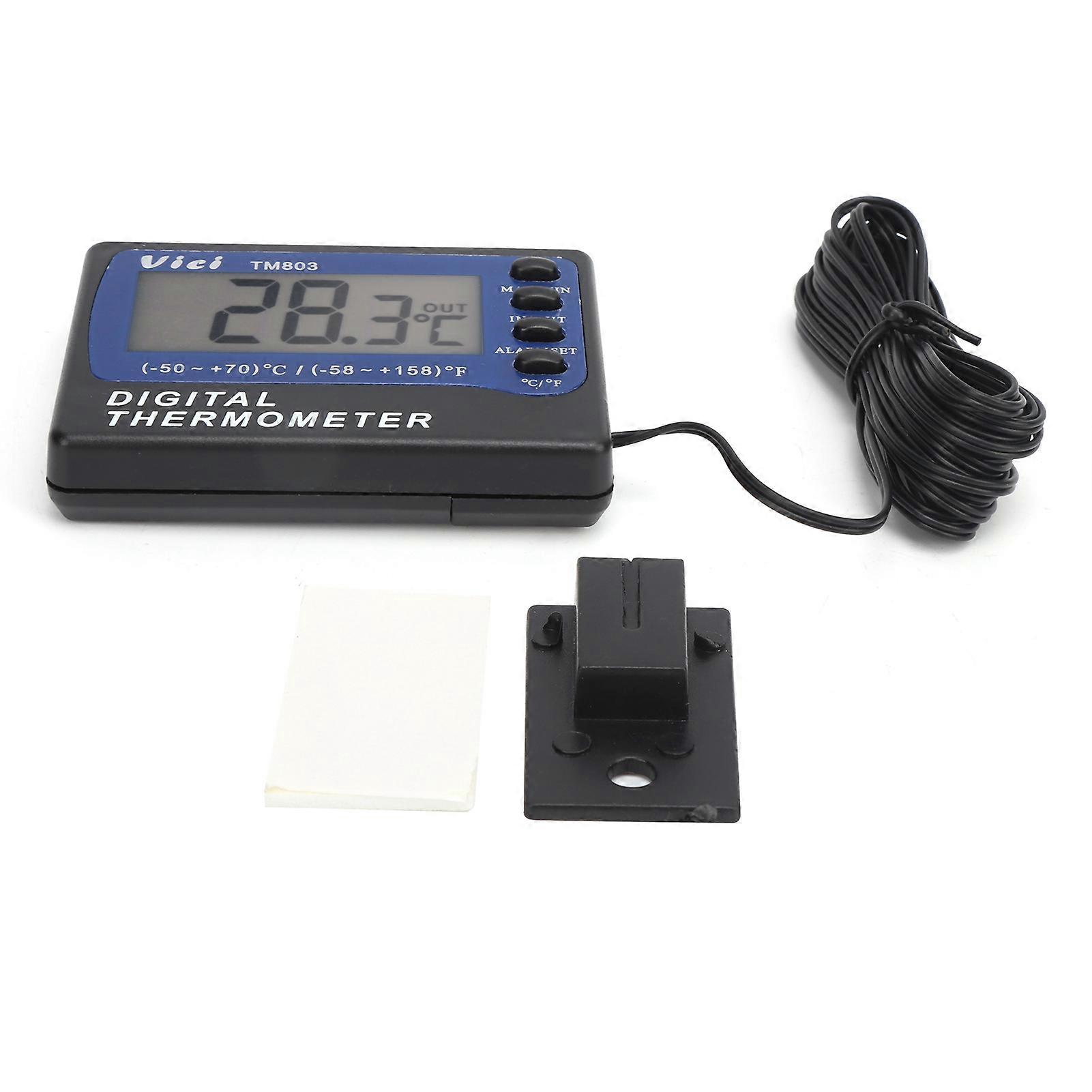 TM803 Digital Thermometer with Alarm Function for Aquarium Refrigerator