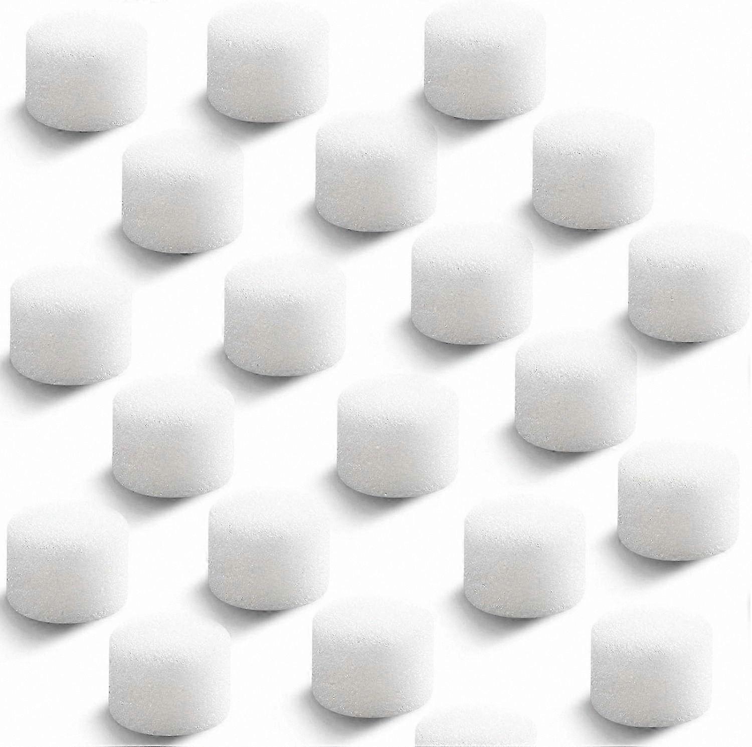 Round White Sponge Filters Replacement Set for Nebulizers - 48 Pieces