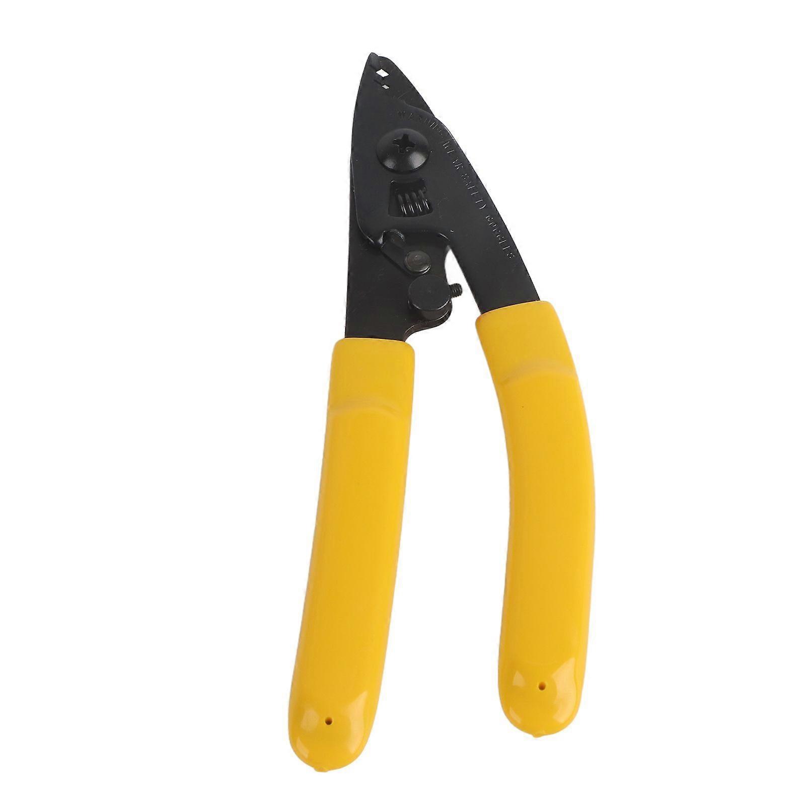 CFS3 Wire Cutter Stripper Optical Fiber Stripping Pliers Curved Handle Hand Crimping Tool