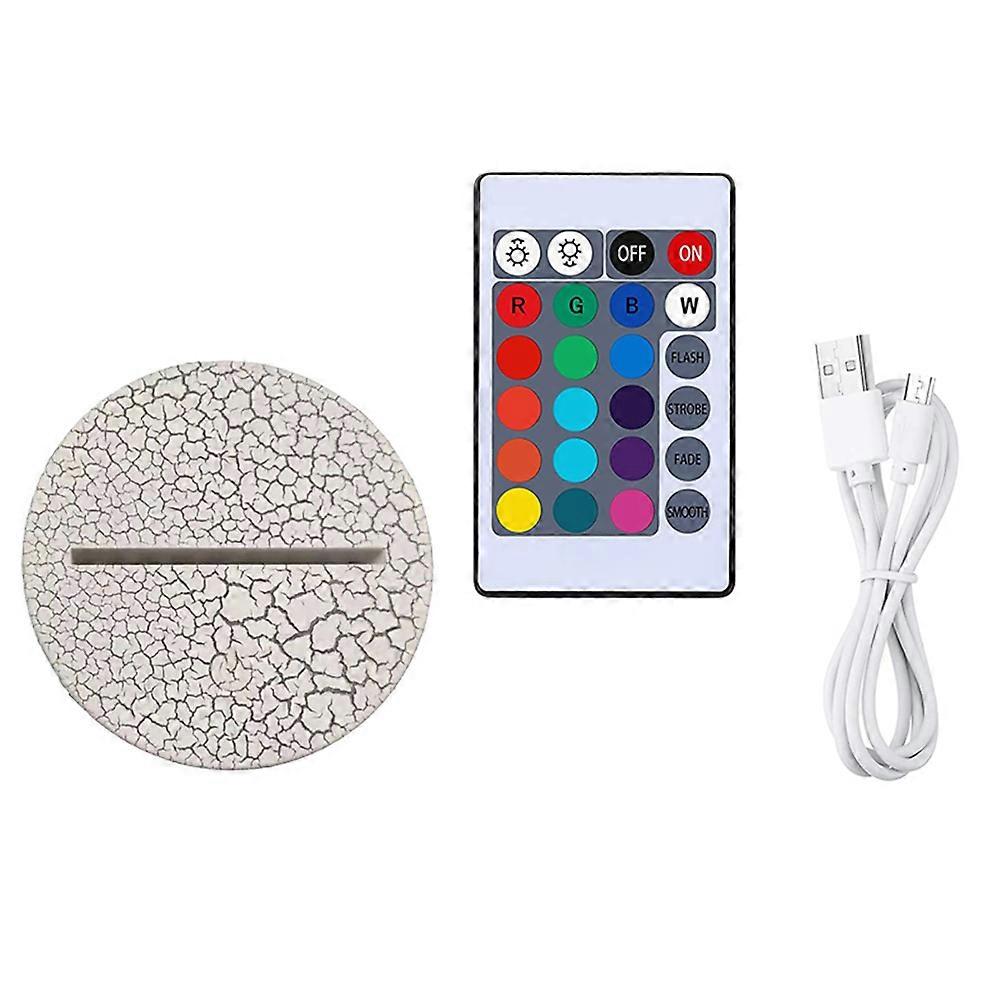 Light Display Base Night Lamp Stand 3D LED for Decoration 1Set
