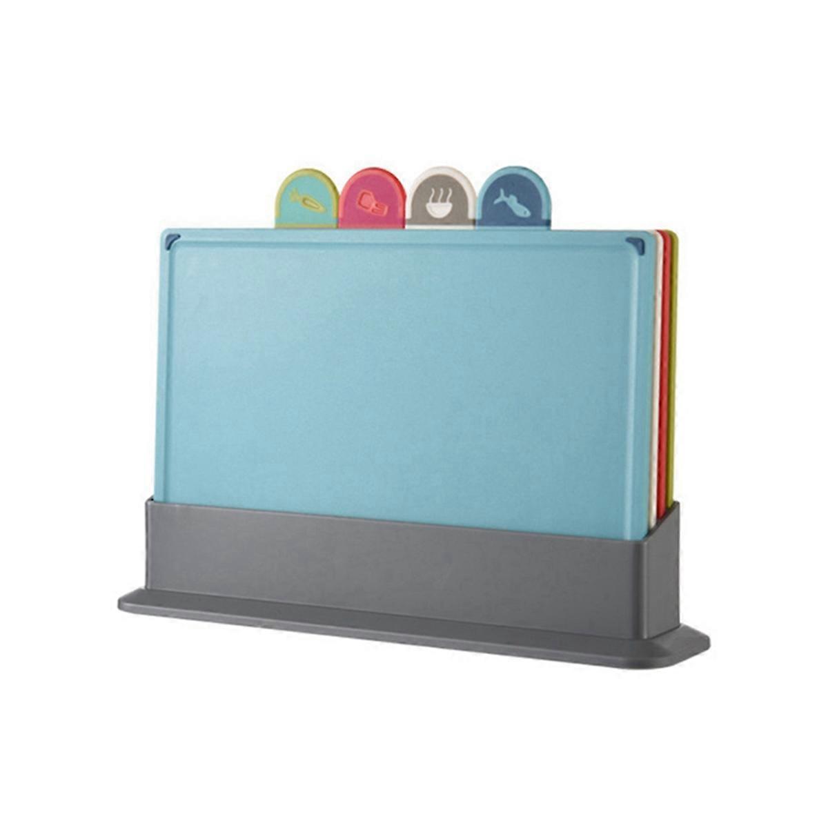 Cutting Boards 4Pcs/Set with Holder for Kitchen,Chopping Block