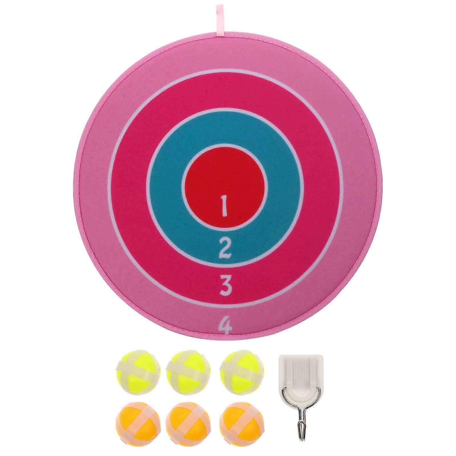 Double-Sided Sticky Ball Board Toy for Decoration 1Set Cartoon Dart Game