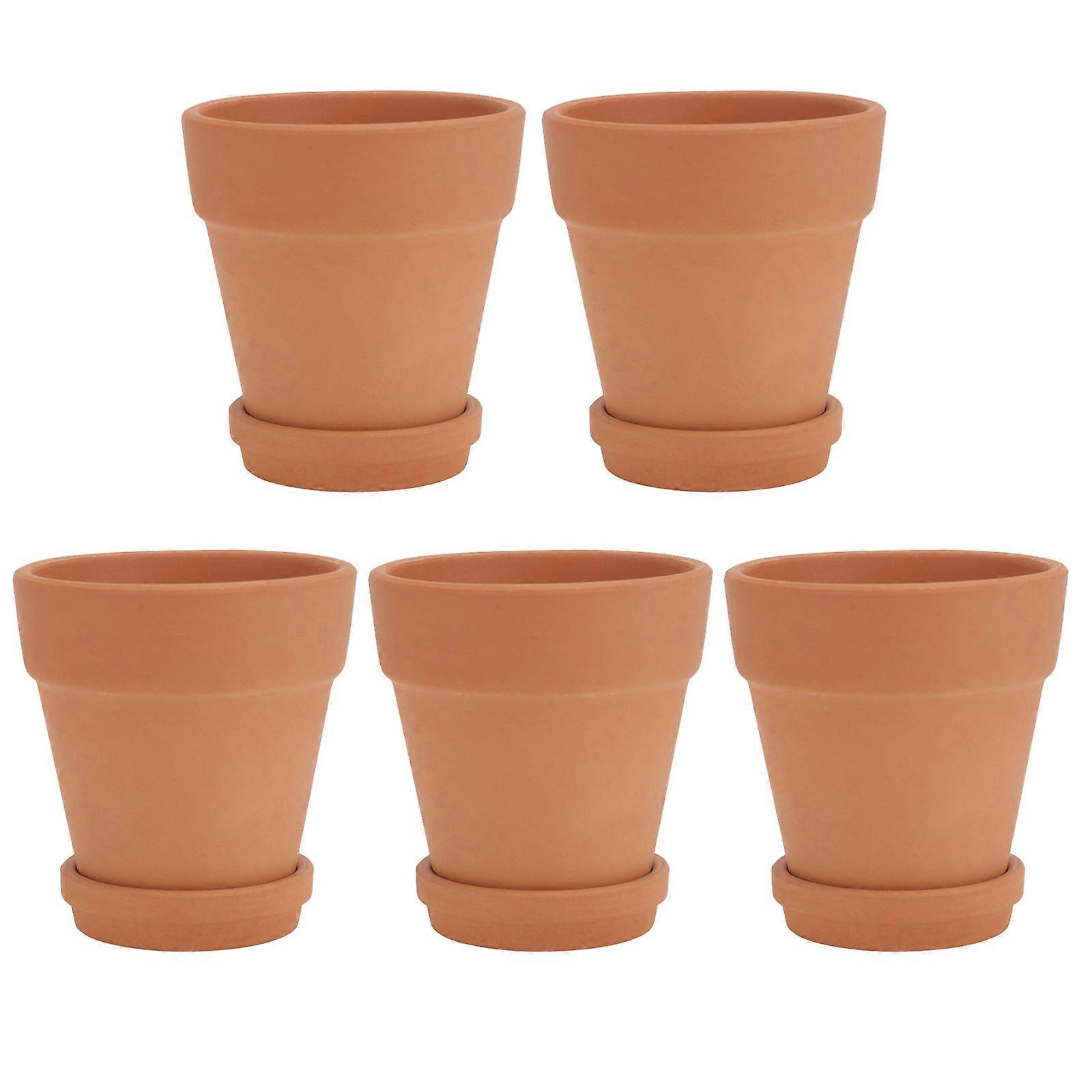 Flower Containers Pottery Pots for Garden Use with 10Pcs Succulent Planters