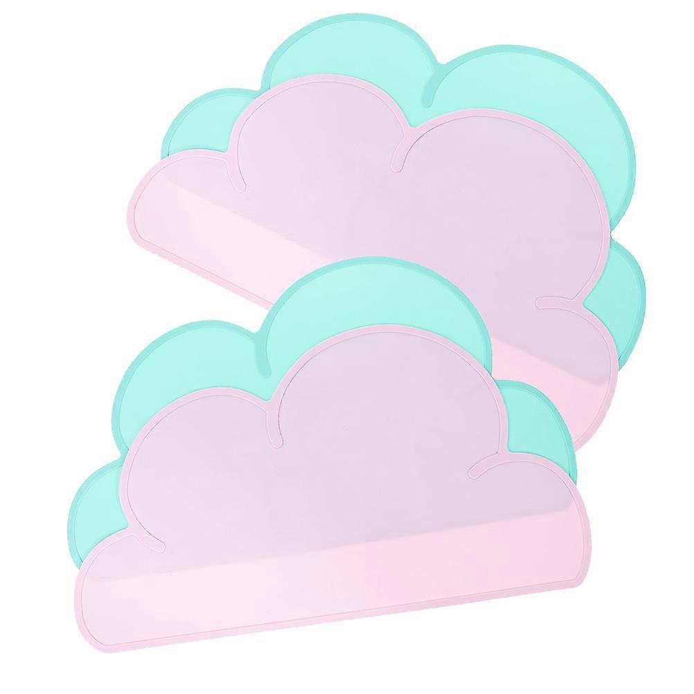 Anti-Leak Pet Feeding Mat Silicone Pet Food Mat Reusable 12Pcs Assorted