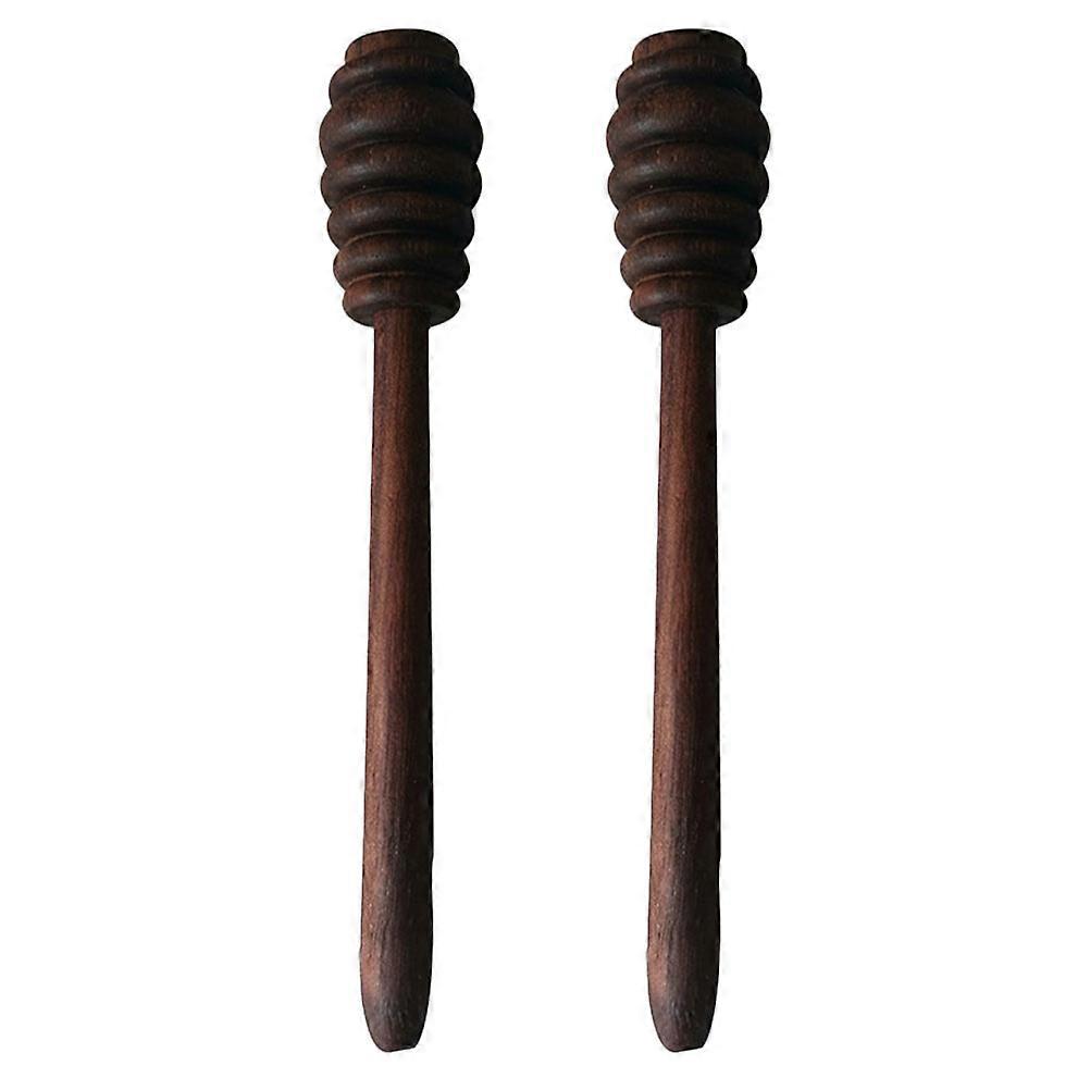 4Pcs Honey Stirring Wands Coffee Color Suitable For Restaurants And Hotels With Food-Grade Material For Honey Extraction