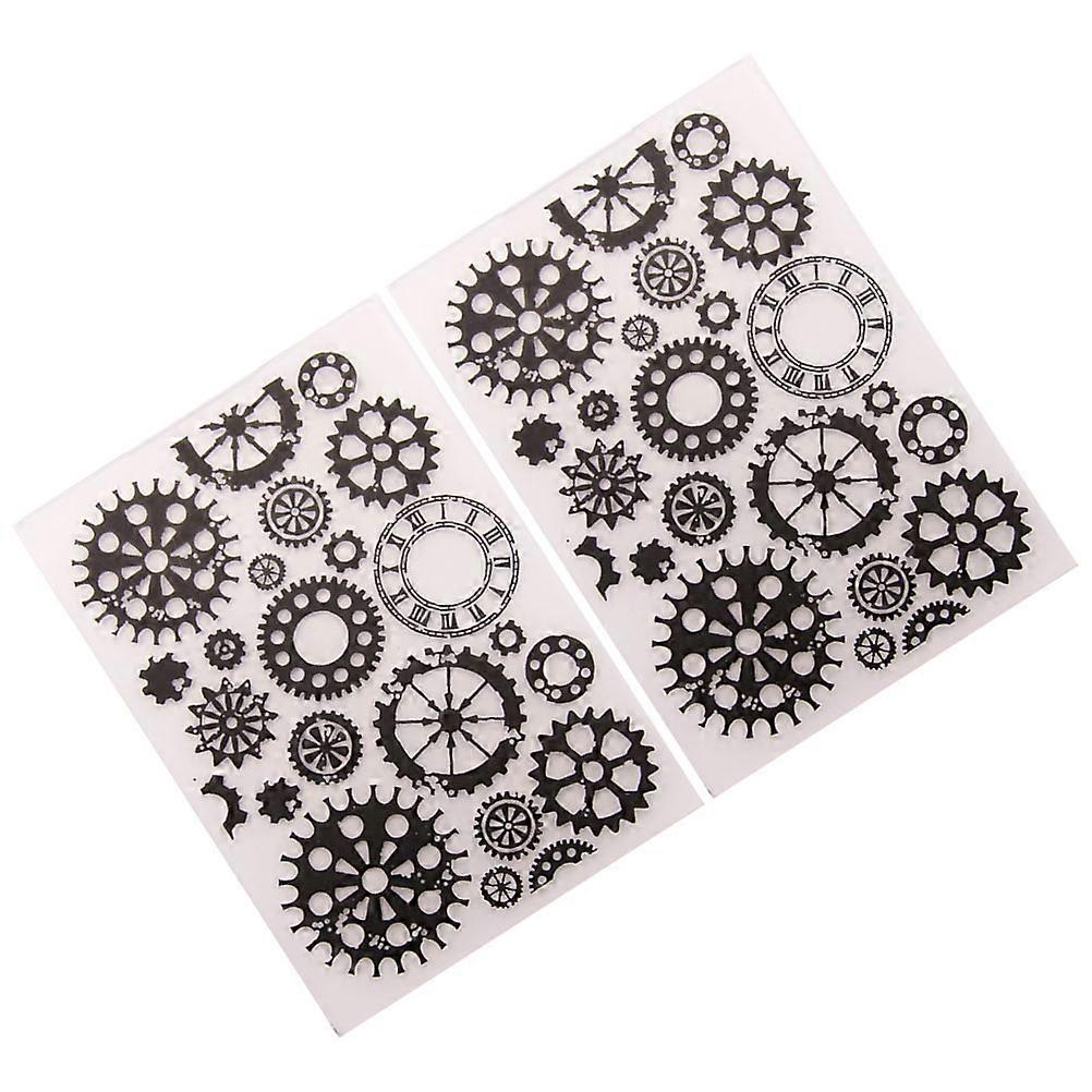 Embossing Dies DIY Stencil Template for Decoration 2Pcs Paper Craft Tool