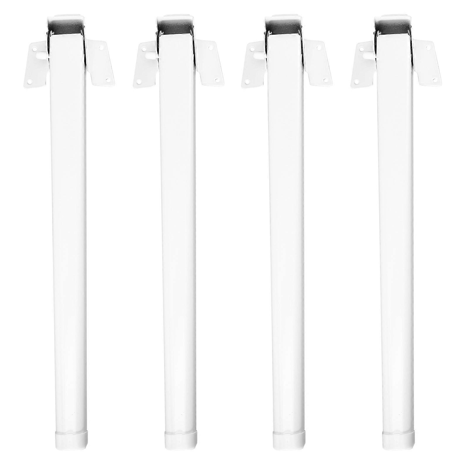 Durable Folding Table Legs for Bed Table Use in 8Pcs White Color