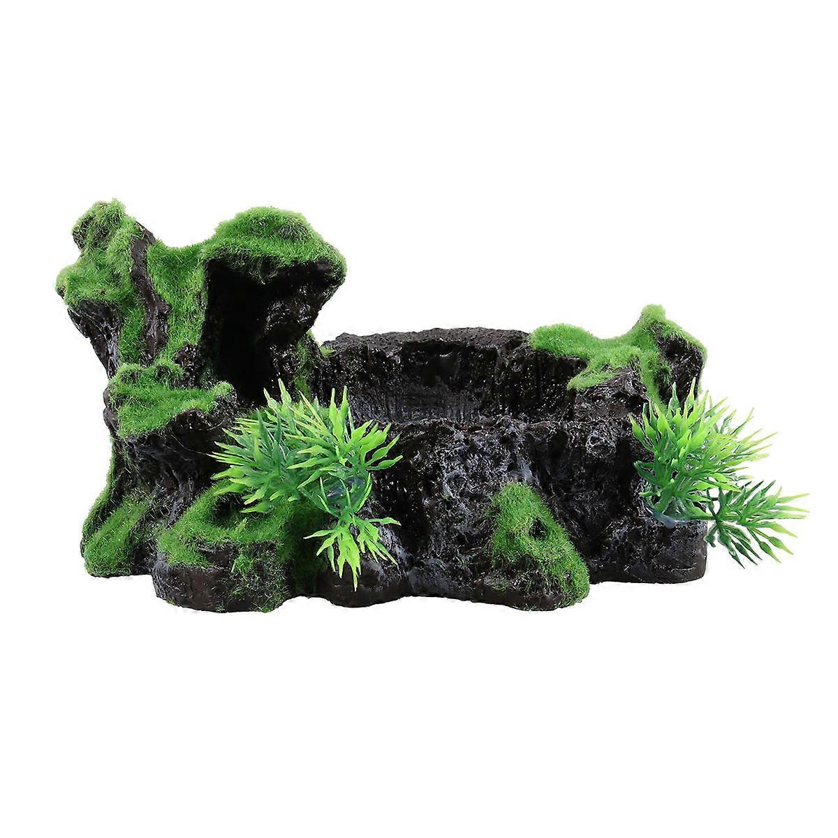 Landscaping Ornament Artificial Hollow 3Pcs Reptile Shelter