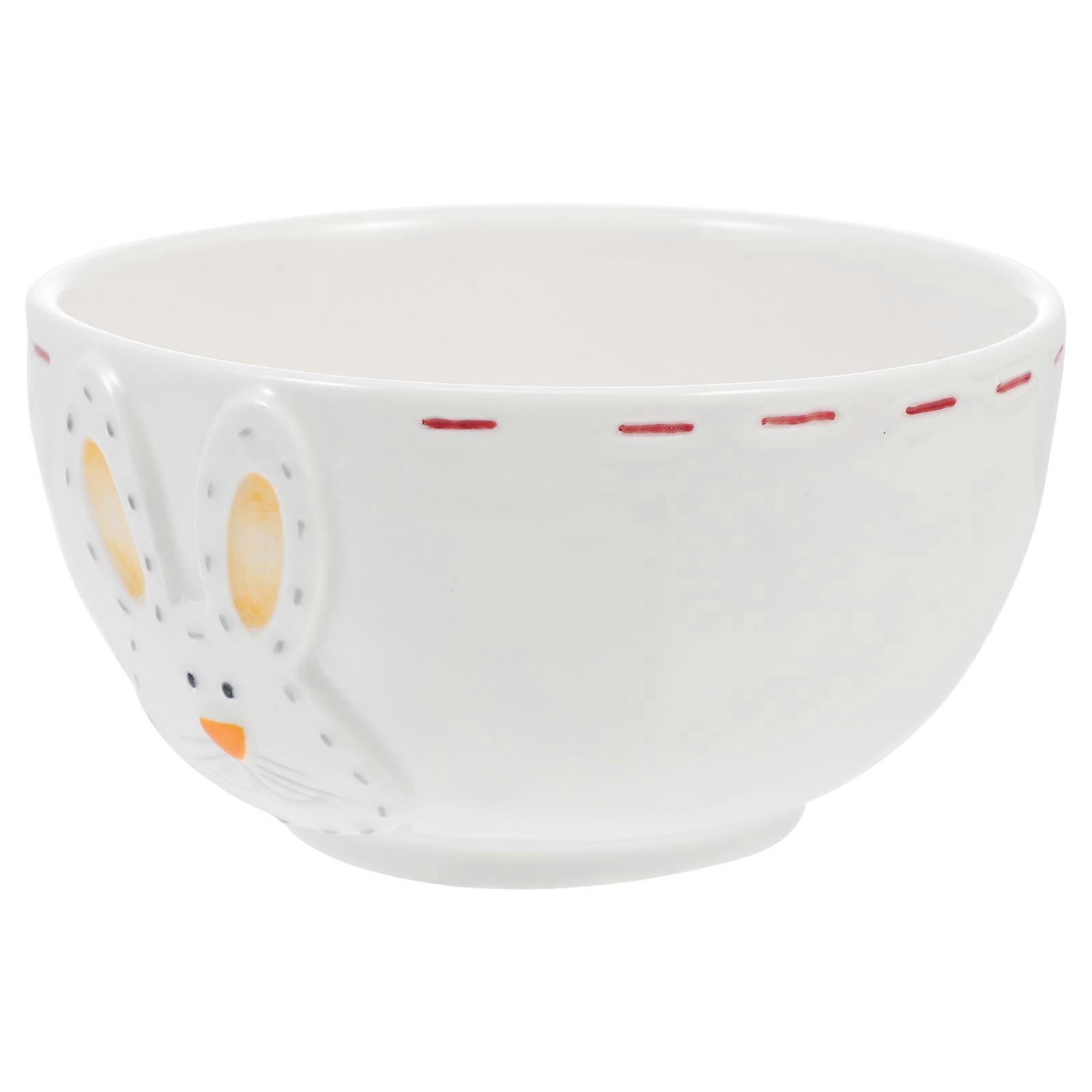 Rice Storage Bowl Soup Serving with 2Pcs Assorted Colors