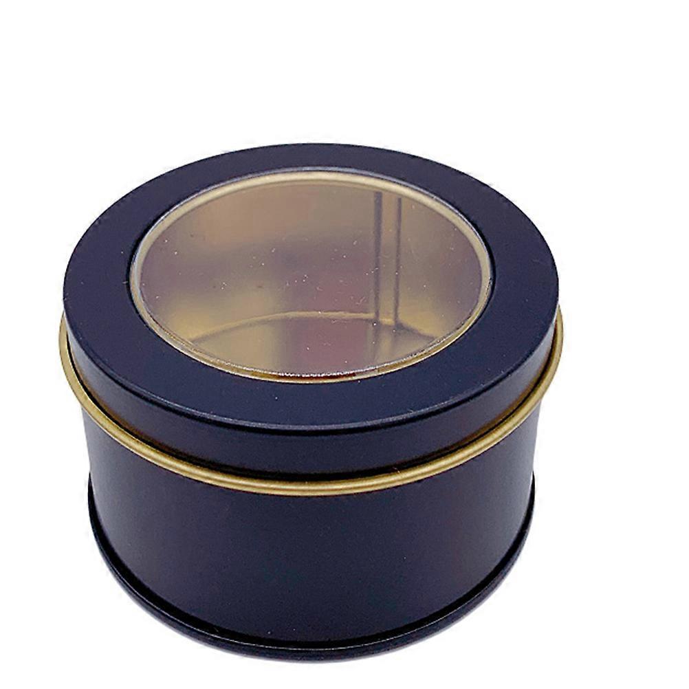 Tea Canister Sealed Box for 8Pcs Black Flat and Open Boxes