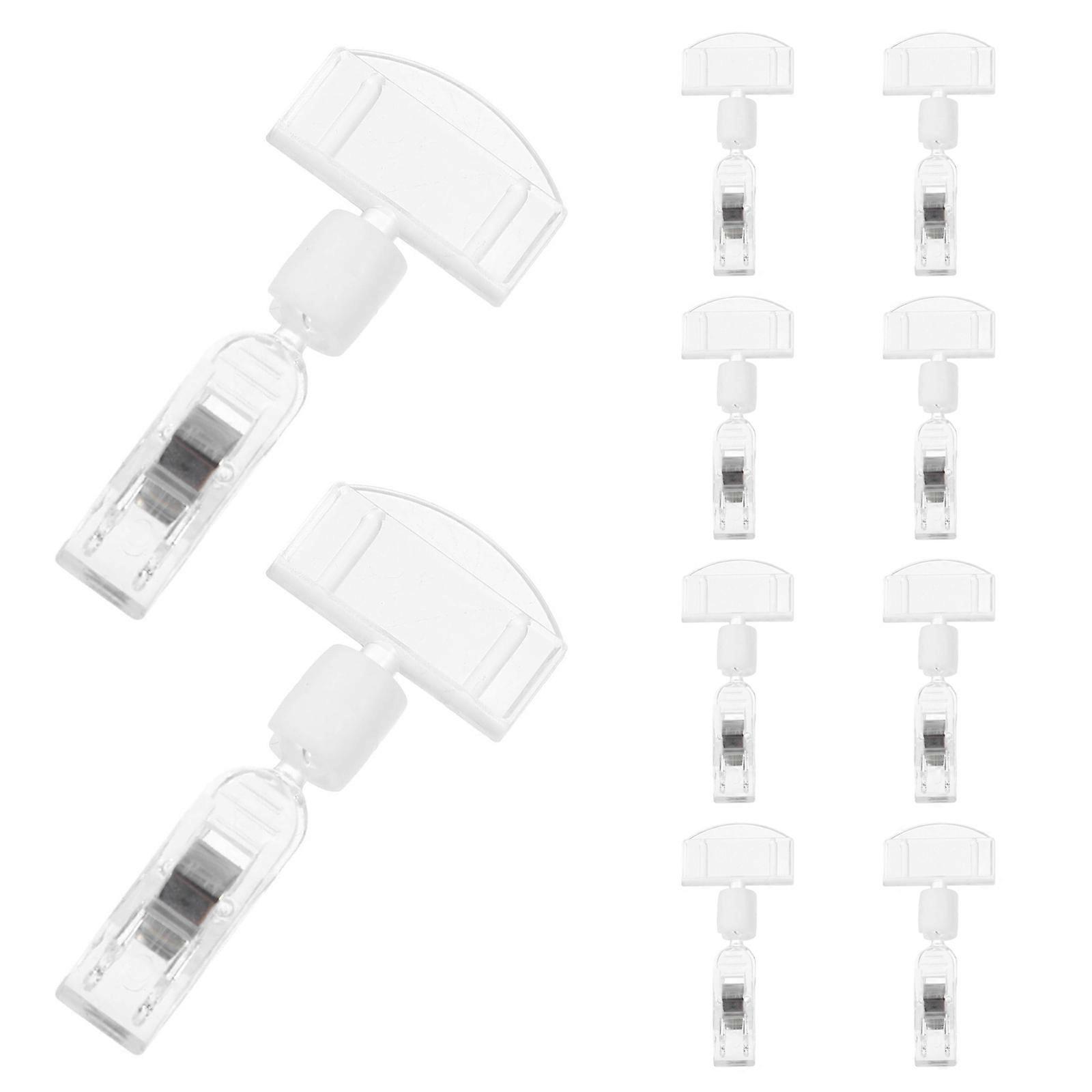 Advertising Label Rack Plastic Display Stand for Holding Use 50Pcs