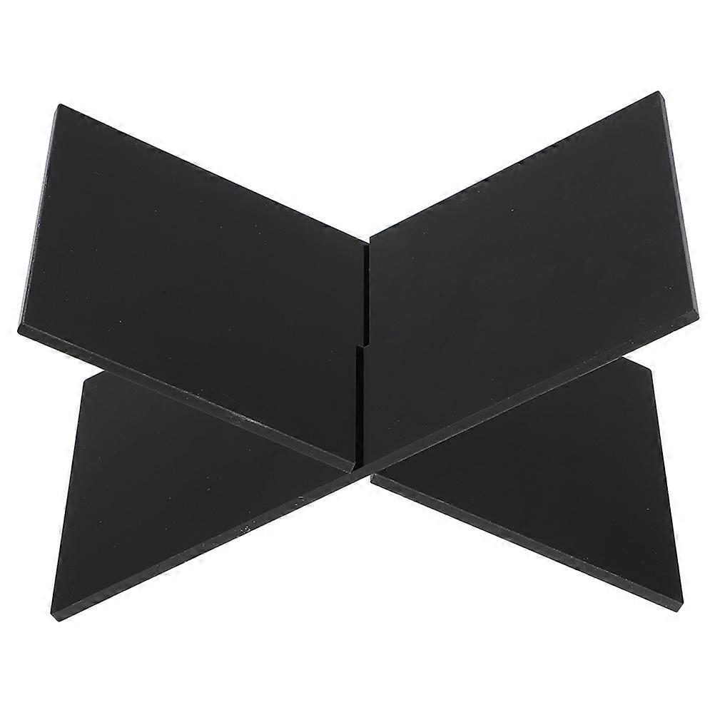 Acrylic Storage Stand Display Stand for Cookbooks Magazines Textbooks in Black Sturdy Acrylic Material for 1 Set