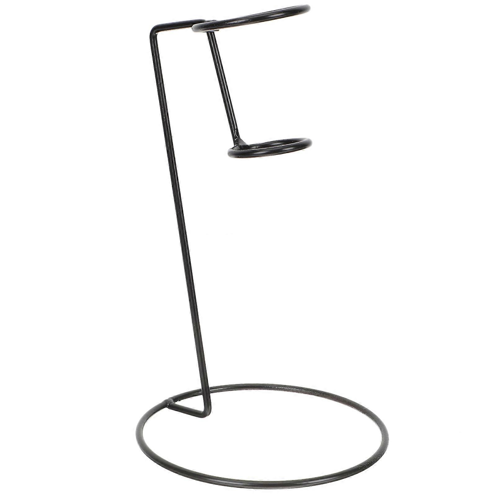 Ice Cream Cone Stand Holder Iron Art for Home Black Metal Display 1Set