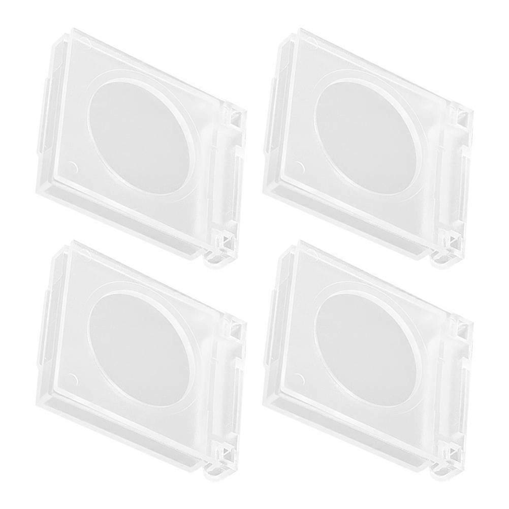 Replaceable Transparent Button Cover Plastic Protector for Protection 16Pcs