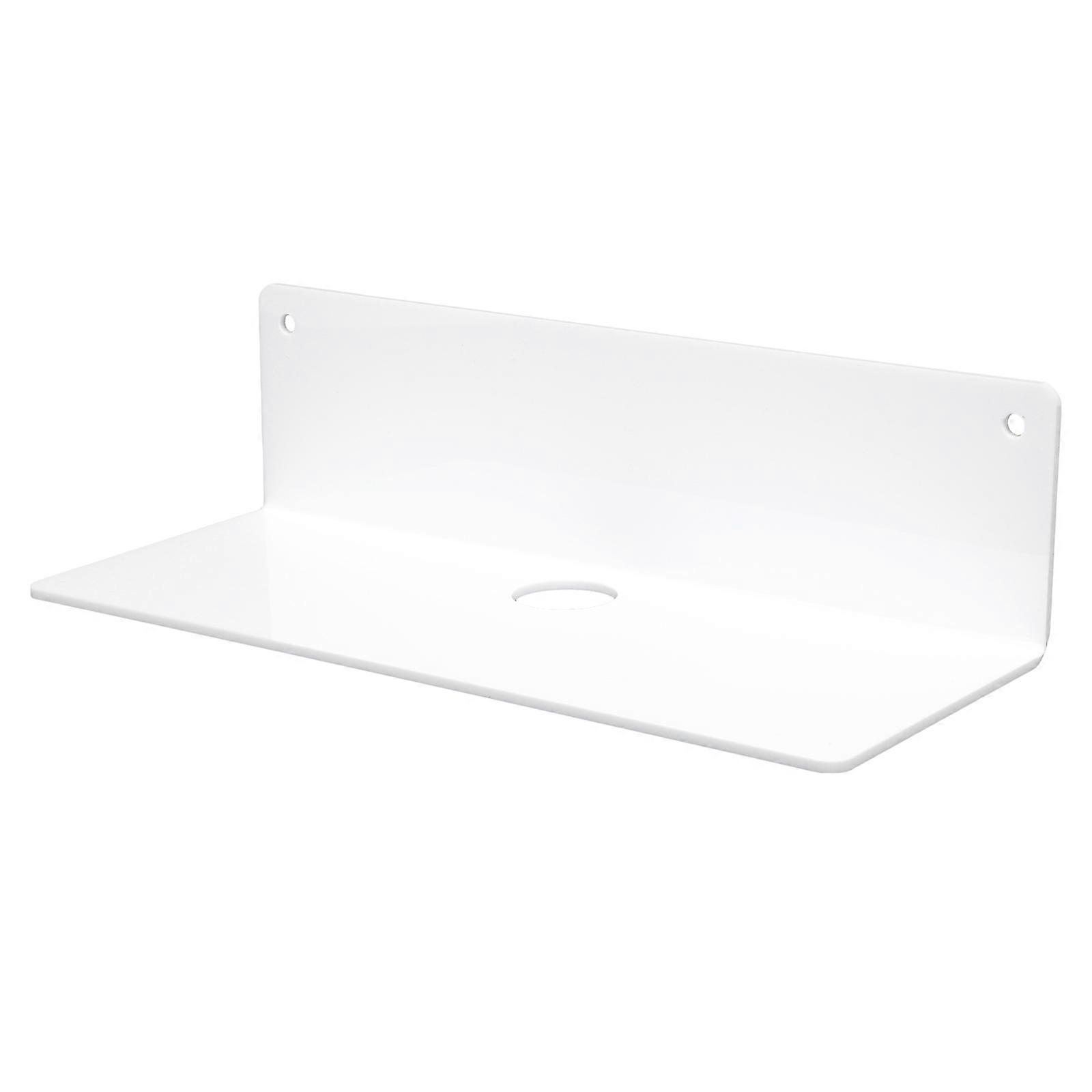 Wall Mount Small Shelf Speaker Wall Mount Stand Office Use Transparent 22.9x9x6cm 1Pack
