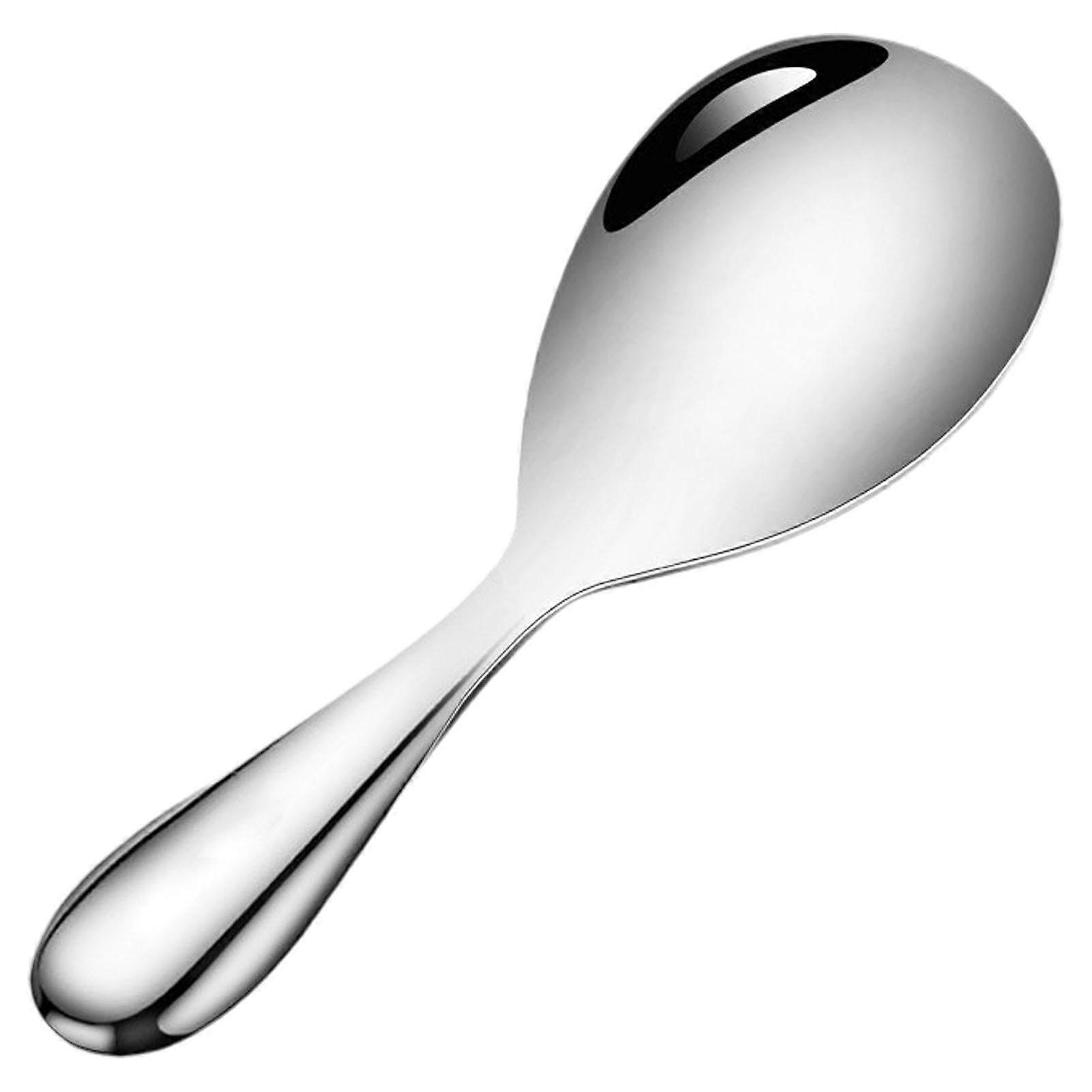 Rice Paddle Spoon Reusable Nonstick Rice Cooker Spoon Stainless Steel Spatula Rice Server For Serving And Cooking