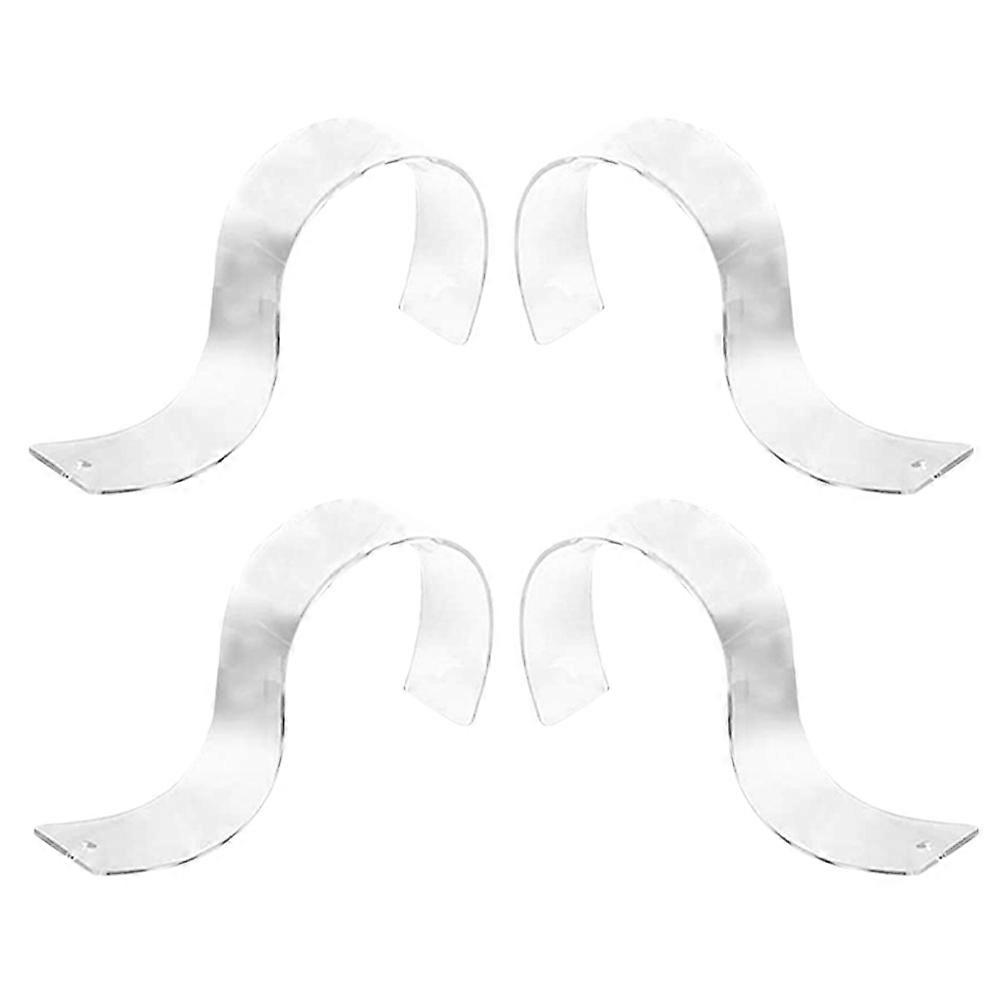 Acrylic Belt Holders 4Pcs Belt Holder For Home Display Simple Style Design For Retail Store 17X10X3.5CM
