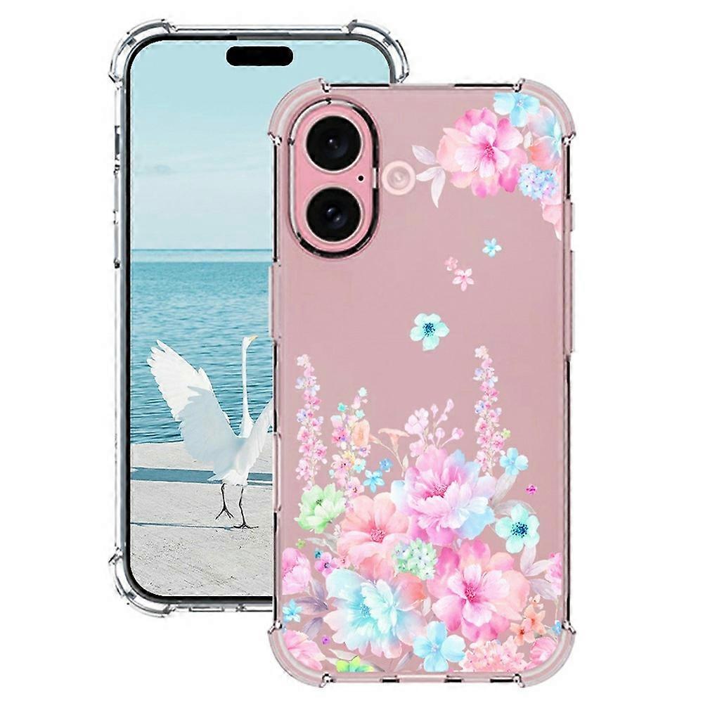 For iPhone 17 Case Pattern Printing Corner Protection Soft TPU Phone Cover