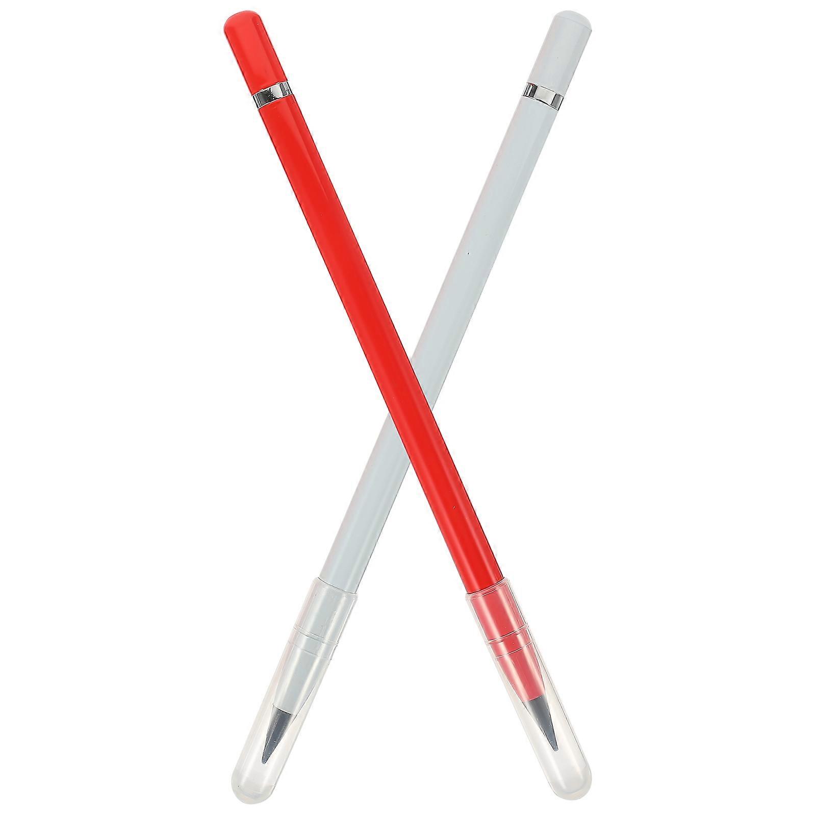 Non-sharpening Writing Drawing Drafting Pencil Metallic Ergonomic Design 2Pack