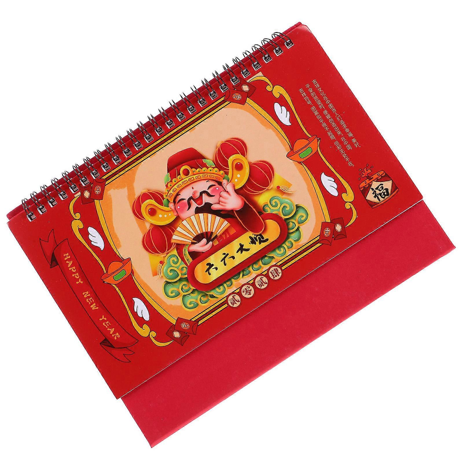 2024 Desk Calendar 3Pcs Coil Paper Material for Office Use