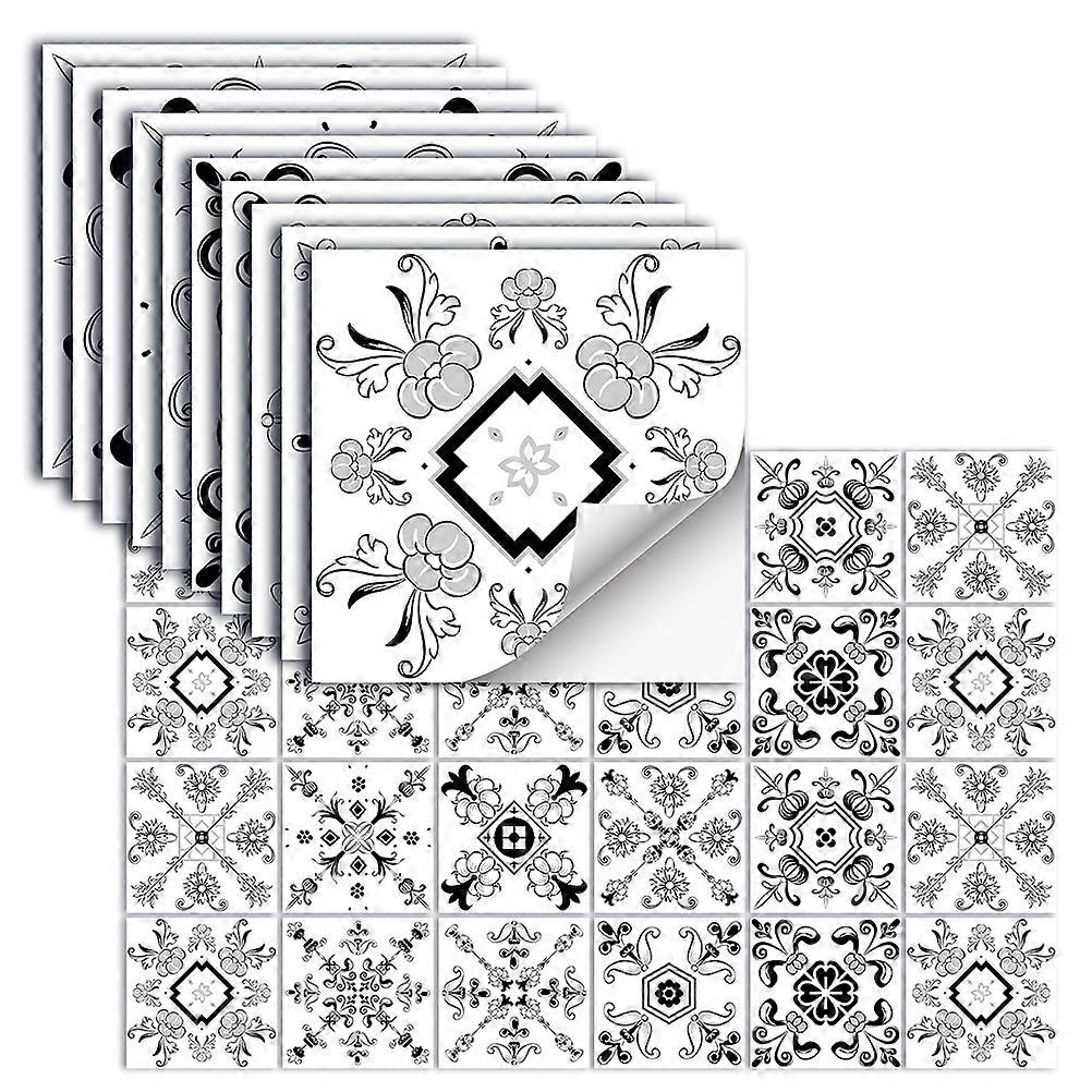 240Pcs Self Adhesive Tile Decals Waterproof Square Stickers for Bathroom and Kitchen Easy to Remove