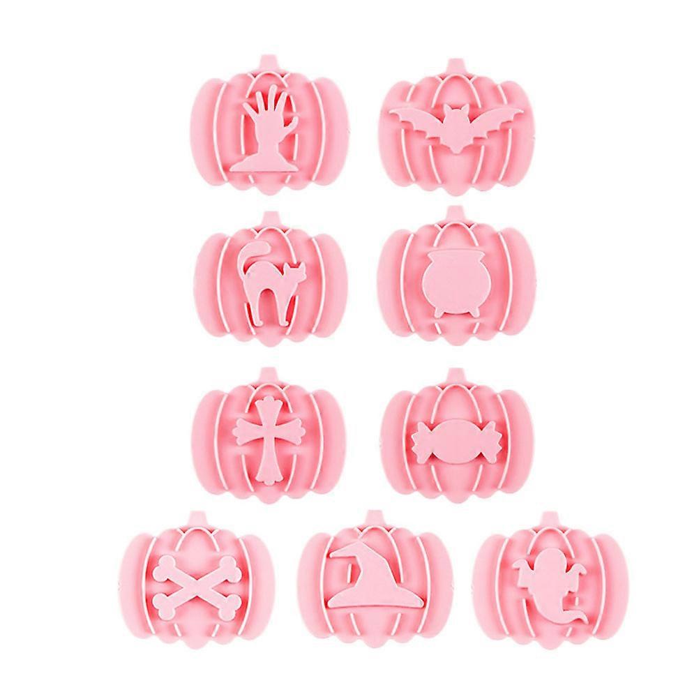 Baking Supplies Plastic Cookie Mold Press-on Pumpkin Cookie Mold 27Pcs