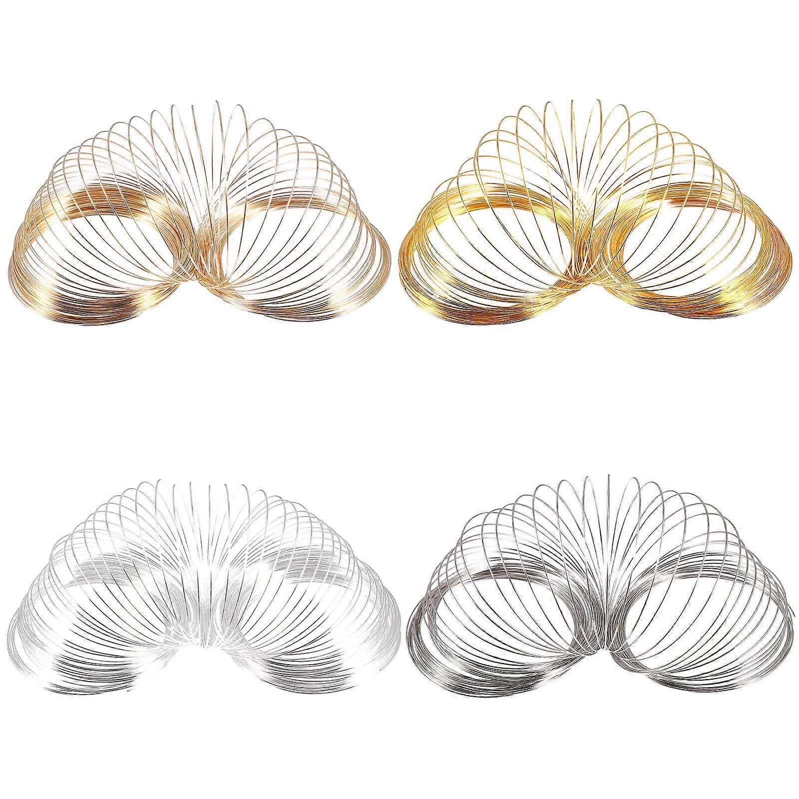 DIY Wire Circles Metal Rings for Bracelet Ring Making 8Pcs Set